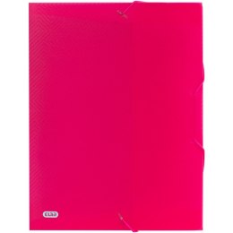 Teczka z gumką A4/40mm różowa przezroczysta URBAN 400104374 ELBA
