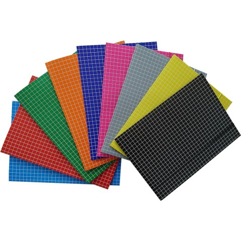 Teczka z gumką NATUNA A4 (10szt) kratka czarna 320g Teczka z gumką NATUNA A4 (10szt) kratka czarna 320g