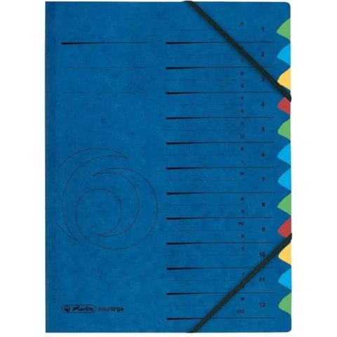 Teczka A4 do podpisów gumki, 1-12/A-Z karton 0005001128 HERLITZ Teczka A4 do podpisów gumki, 1-12/A-Z karton 0005001128 HERLITZ