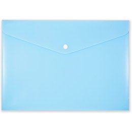 Teczka kopertowa na zatrzask A4 PP-113 niebieska pastelowa TT7943 PENMATE
