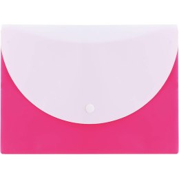 Teczka kopertowa na zatrzask A5 RIO różowa E38978 PINK DELI