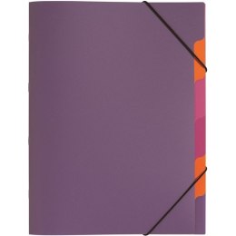 Teczka segregująca A4 TREND z gumką 5 części PP jasnofioletowa P4180312 PAGNA DURABLE