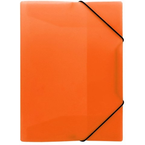 Teczka z gumką na dokumenty A4 PP neonowy pomarańczowy TG-NEON-A4-04 BIURFOL
