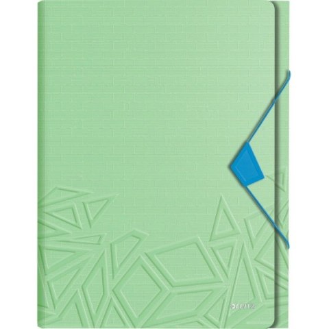 Teczka z przegródkami Leitz Urban Chic, PP, A4, mieści 250 kartek, zielona 39970050 Teczka z przegródkami Leitz Urban Chic, PP, A4, mieści 250 kartek, zielona 39970050