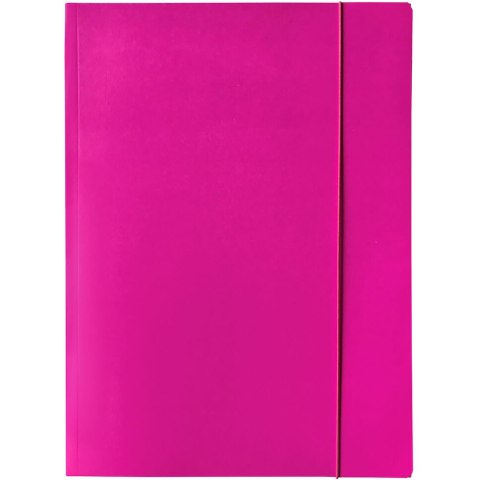 Teeczka kartonowa z gumka A4 LIT różowa 400114422 BANTEX Teeczka kartonowa z gumka A4 LIT różowa 400114422 BANTEX
