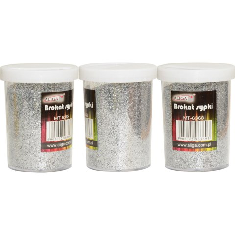 Brokat sypki srebrny 3 szt.x100 g MT-6585 ALIGA Brokat sypki srebrny 3 szt.x100 g MT-6585 ALIGA