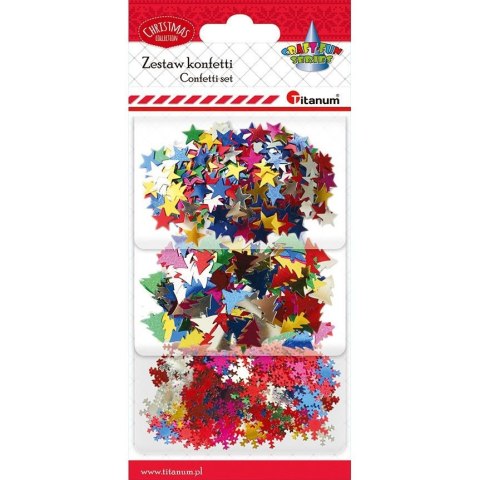 Konfetti zestaw 3x7g 284868 TITANUM Konfetti zestaw 3x7g 284868 TITANUM