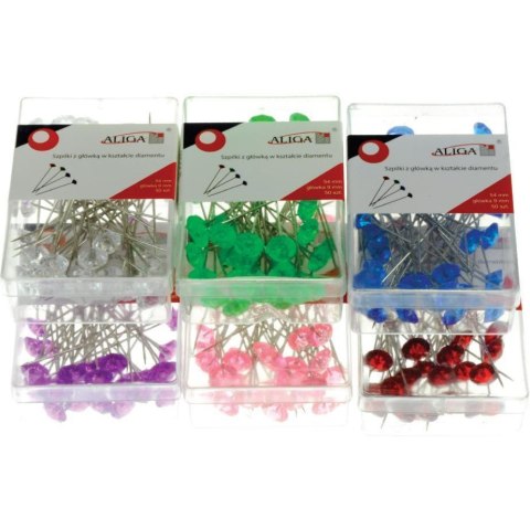 Szpilki diamenty 6mm zielone SPD40-ZI Aliga Szpilki diamenty 6mm zielone SPD40-ZI Aliga