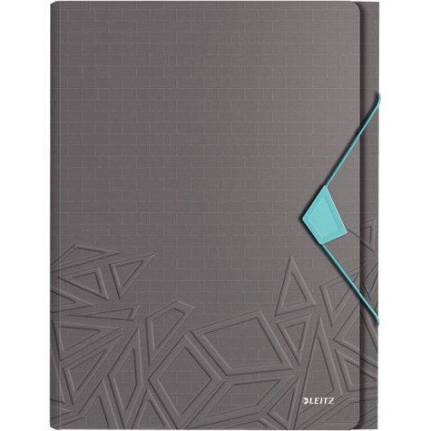 Teczka A4 z przegródkami ciemno szara URBAN CHIC PP 39970089 LEITZ Teczka A4 z przegródkami ciemno szara URBAN CHIC PP 39970089 LEITZ