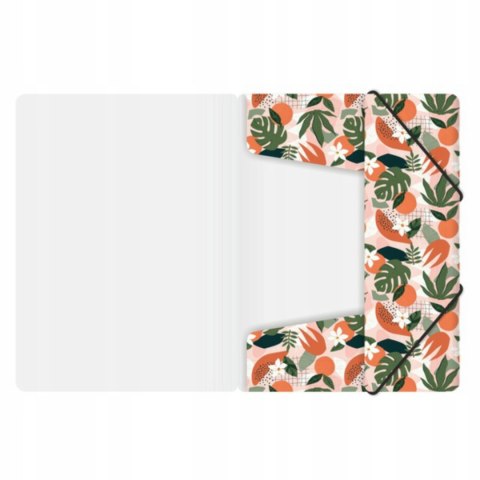Teczka z gumką A4 PP z nadrukiem TROPICAL TGN-A4-43 BIURFOL Teczka z gumką A4 PP z nadrukiem TROPICAL TGN-A4-43 BIURFOL