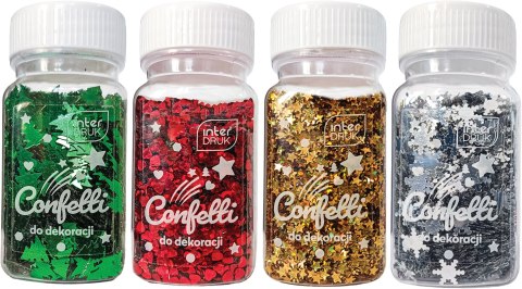 Confetti do dekoracji 30g WINTER 12szt. INTERDRUK Confetti do dekoracji 30g WINTER 12szt. INTERDRUK