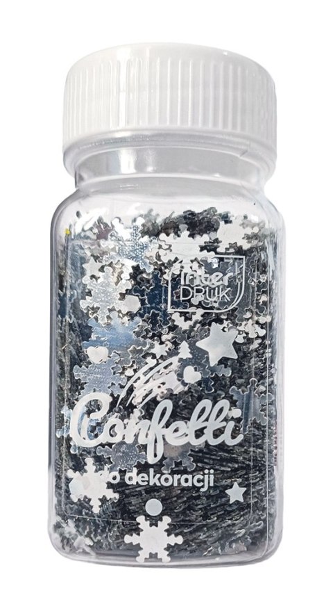 Confetti do dekoracji 30g WINTER 12szt. INTERDRUK Confetti do dekoracji 30g WINTER 12szt. INTERDRUK