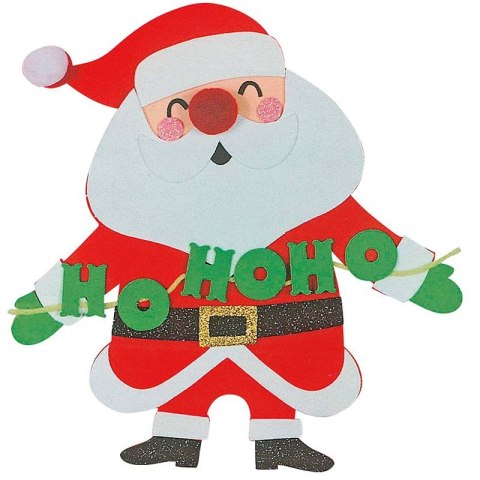 Dekoracja XMASS mikołaj z pianki 439859 TITANUM Dekoracja XMASS mikołaj z pianki 439859 TITANUM