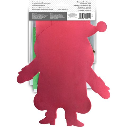 Dekoracja XMASS mikołaj z pianki 439859 TITANUM Dekoracja XMASS mikołaj z pianki 439859 TITANUM