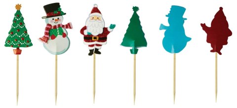 Dekoracje papierowa na piku (6 szt) Xmass 461779 TITANUM Dekoracje papierowa na piku (6 szt) Xmass 461779 TITANUM