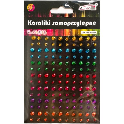 Dżety kryształki samoprz. z brokatem mix kolorów i rozmiarów JET-4828 ALIGA Dżety kryształki samoprz. z brokatem mix kolorów i rozmiarów JET-4828 ALIGA