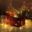Lampki dekoracyjne 5m MODEE ciepła barwa 100 led zasilanie 3xAA/LR6 ML-C1011