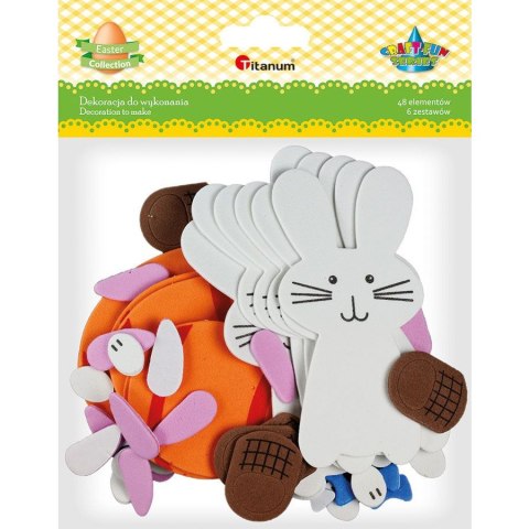 Ozdoba piankowa Craft-Fun Series zestaw do złożenia Zając z pisanką 472945 TITANUM Ozdoba piankowa Craft-Fun Series zestaw do złożenia Zając z pisanką 472945 TITANUM
