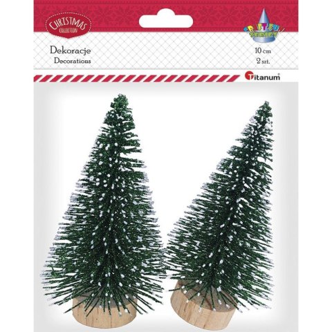 Ozdoba świąteczna choinka 10cm (2 szt.) 463767 TITANUM Ozdoba świąteczna choinka 10cm (2 szt.) 463767 TITANUM