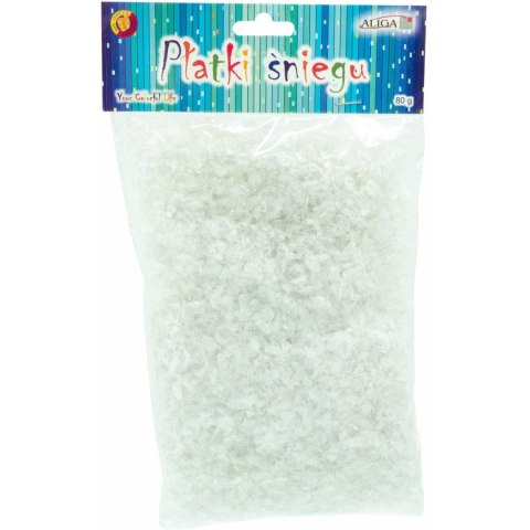 Płatki śniegu srebrne 80g OS-40-SR ALIGA Płatki śniegu srebrne 80g OS-40-SR ALIGA