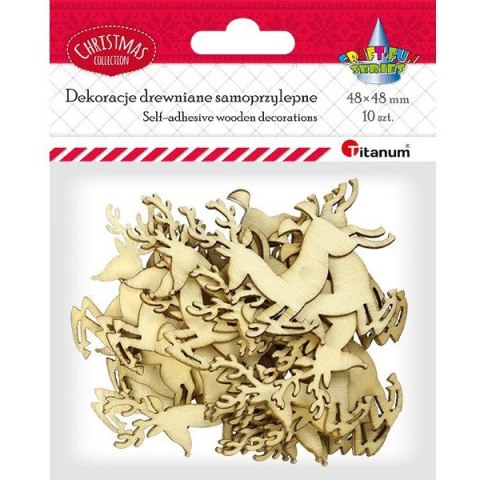 Renifery drewniane (10 szt) 412642 TITANUM Renifery drewniane (10 szt) 412642 TITANUM