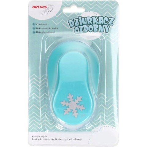 Dziurkacz ozdobny 2,5 cm ŚNIEŻYNKA D25-13 BREWIS Dziurkacz ozdobny 2,5 cm ŚNIEŻYNKA D25-13 BREWIS