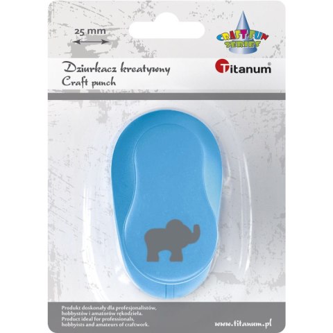 Dziurkacz ozdobny 2,5cm SŁOŃ 477960 TITANUM Dziurkacz ozdobny 2,5cm SŁOŃ 477960 TITANUM