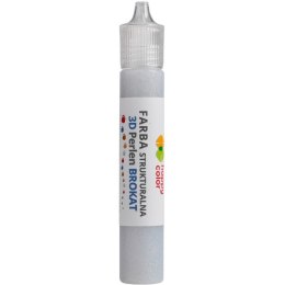 Farba strukturalna 3D 32ml HAPPY COLOR brokat srebrny HA 7360 0032-811