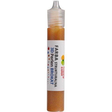 Farba strukturalna 3D 32ml HAPPY COLOR brokat złoty HA 7360 0032-111 Farba strukturalna 3D 32ml HAPPY COLOR brokat złoty HA 7360 0032-111