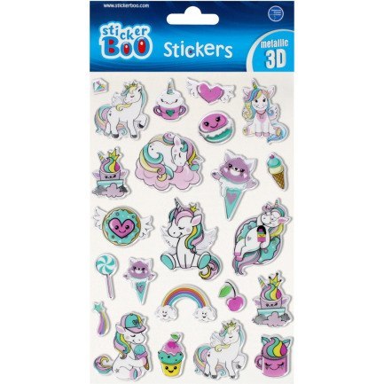 Naklejki 140x260 S-BOO MET3D JEDNOROŻEC 493712 Naklejki 140x260 S-BOO MET3D JEDNOROŻEC 493712
