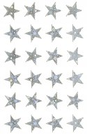 Naklejki Z-Design foliowe - srebrne gwiazdy 52256 AVERY ZWECKFORM