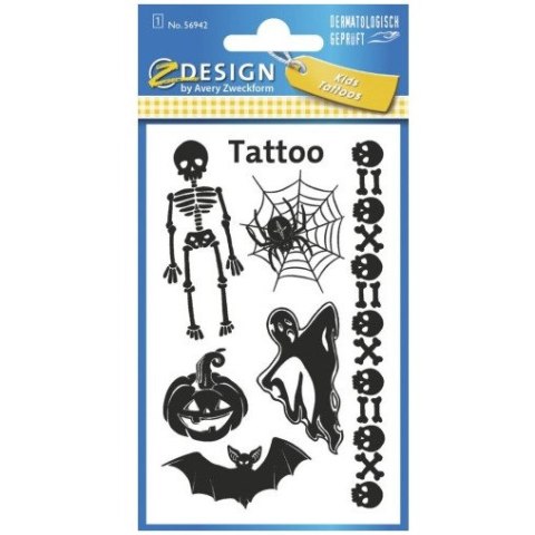 Naklejki tatuaże dla dzieci HALLOWEEN 56942 Z-DESIGN KIDS TATTOO AVERY ZWECKFORM Naklejki tatuaże dla dzieci HALLOWEEN 56942 Z-DESIGN KIDS TATTOO AVERY ZWECKFORM