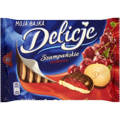 Ciastka DELICJE Szampańskie 294g wiśnia Ciastka DELICJE Szampańskie 294g wiśnia