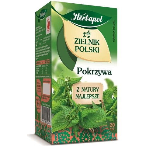 Herbata HERBAPOL ZIELNIK POLSKI (20 torebek) pokrzywa Herbata HERBAPOL ZIELNIK POLSKI (20 torebek) pokrzywa