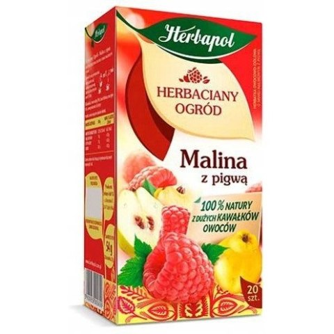 Herbata HERBAPOL owocowo-ziołowa Malina z Pigwą (20 torebek) HERBACIANY OGRÓD Herbata HERBAPOL owocowo-ziołowa Malina z Pigwą (20 torebek) HERBACIANY OGRÓD