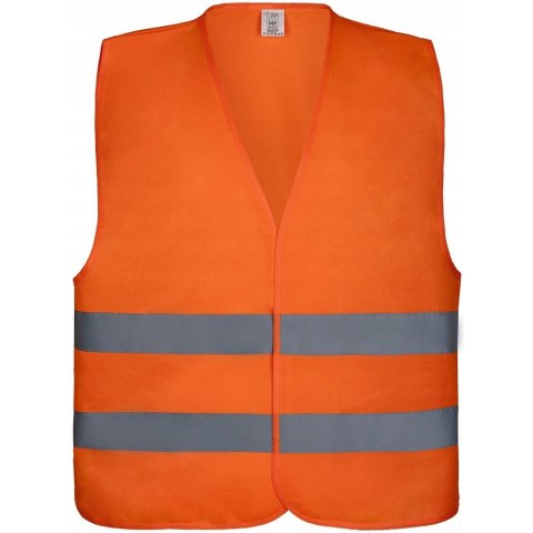 Kamizelka ostrzegawcza pomarańczowa r.L (52x64cm) BULK Kamizelka ostrzegawcza pomarańczowa r.L (52x64cm) BULK