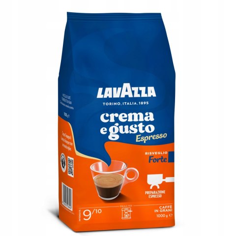 Kawa LAVAZZA CREMA E GUSTO ESPRESSO FORTE ziarno 1kg Kawa LAVAZZA CREMA E GUSTO ESPRESSO FORTE ziarno 1kg