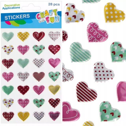 Naklejki SERCA metalik 28szt 545814 CRAFT WITH FUN Naklejki SERCA metalik 28szt 545814 CRAFT WITH FUN