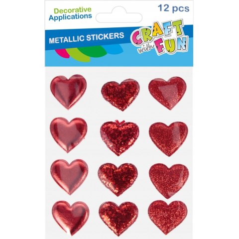 Naklejki SERCA metalizowane 12szt 521553 CRAFT WITH FUN Naklejki SERCA metalizowane 12szt 521553 CRAFT WITH FUN