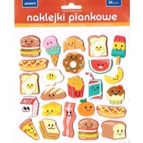 Naklejki dekoracyjne piankowe mix wzorów AVANTI Naklejki dekoracyjne piankowe mix wzorów AVANTI