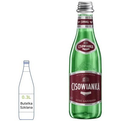 Woda CISOWIANKA 0.3L (6 sztuk) Silny Gaz szkło w FOLII Woda CISOWIANKA 0.3L (6 sztuk) Silny Gaz szkło w FOLII