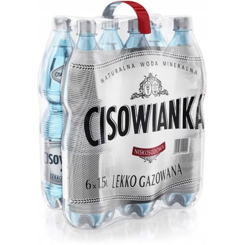 Woda mineralna CISOWIANKA 1.5L (6szt) lekko gazowana Woda mineralna CISOWIANKA 1.5L (6szt) lekko gazowana