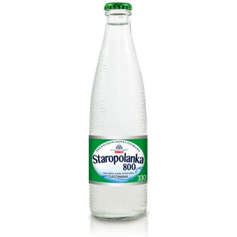 Woda mineralna STAROPOLANKA 0,33l (12)gazowana szkło bezzwrotne Woda mineralna STAROPOLANKA 0,33l (12)gazowana szkło bezzwrotne