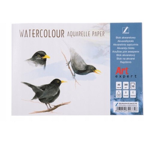 Blok akwarelowy A5 10k 300g Art Expert KRESKA Blok akwarelowy A5 10k 300g Art Expert KRESKA