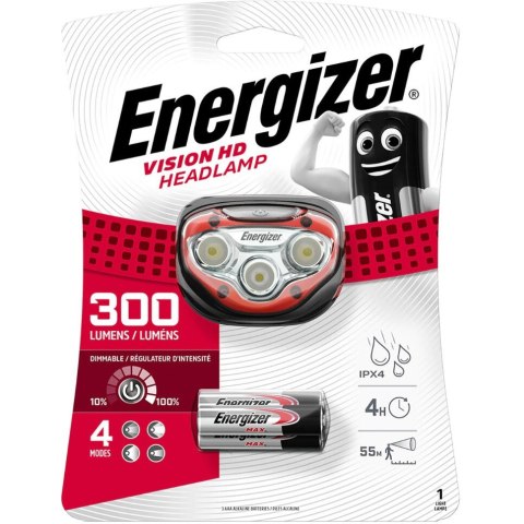 Latarka czołowa ENERGIZER Vision HD 300lm + 3xAAA/LR03 Latarka czołowa ENERGIZER Vision HD 300lm + 3xAAA/LR03