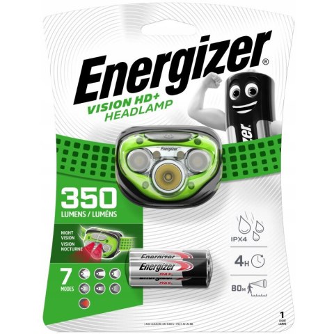 Latarka czołowa ENERGIZER Vision HD+ 350lm + 3xAAA/LR03 Latarka czołowa ENERGIZER Vision HD+ 350lm + 3xAAA/LR03
