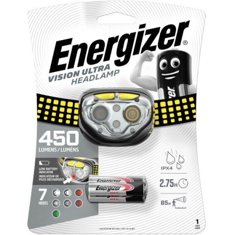 Latarka czołowa ENERGIZER Vision Ultra 450lm + 3xAAA/LR03 Latarka czołowa ENERGIZER Vision Ultra 450lm + 3xAAA/LR03