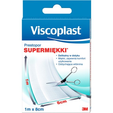 Plaster do cięcia supermiękki 8cm x 1m VISCOPLAST PRESTOPOR YP201040042 3M Plaster do cięcia supermiękki 8cm x 1m VISCOPLAST PRESTOPOR YP201040042 3M