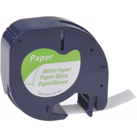 Taśma papierowa LETRATAG 59421 biała 12mmx4m DYMO(LT-100) S0721500 Taśma papierowa LETRATAG 59421 biała 12mmx4m DYMO(LT-100) S0721500