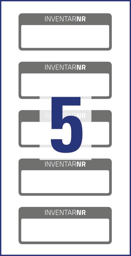 Etyk.inwentaryzacyjne NoPeel 50x20 50szt. AVERY ZWECKFORM czarne 6917 Etyk.inwentaryzacyjne NoPeel 50x20 50szt. AVERY ZWECKFORM czarne 6917